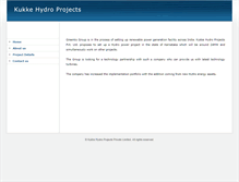 Tablet Screenshot of kukkehydroprojects.com